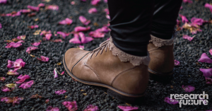 brown shoes